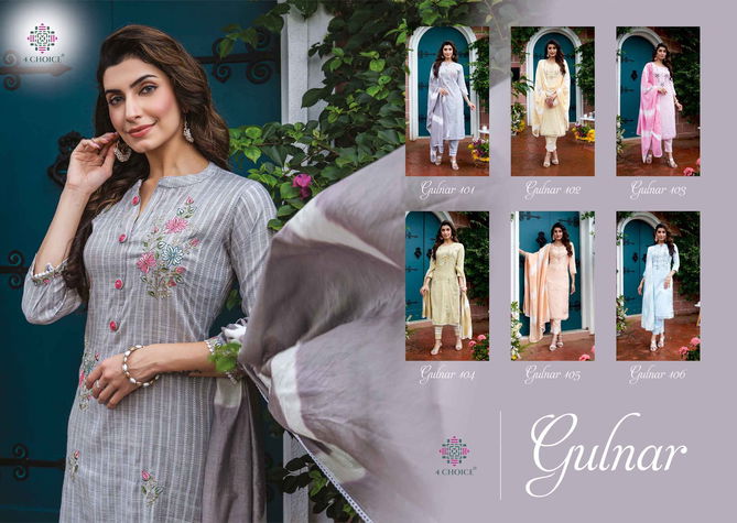 Gulnar By 4 Choice Readymade Salwar Suits Catalog